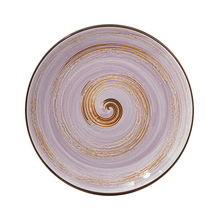 Wilmax Spiral Lavender Round Plate 8