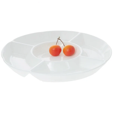 Wilmax Fine Porcelain Divided Round Dish 10